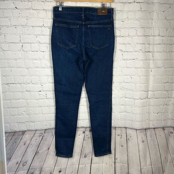 Madewell 10” High Rise Skinny Dark Wash Jeans size 29T Style F6179 - Picture 6 of 12